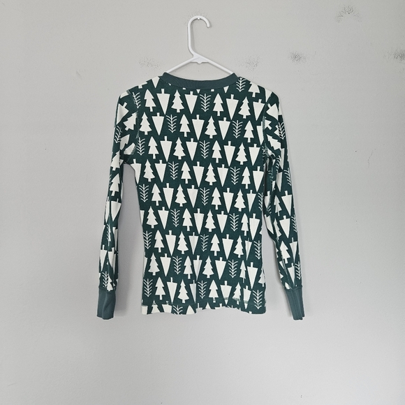 Hanna Anderson Green and Cream Tree Pajama Set Size S - Picture 6 of 9